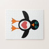 Cute Love Heart Penguin Puzzle (Horizontal)