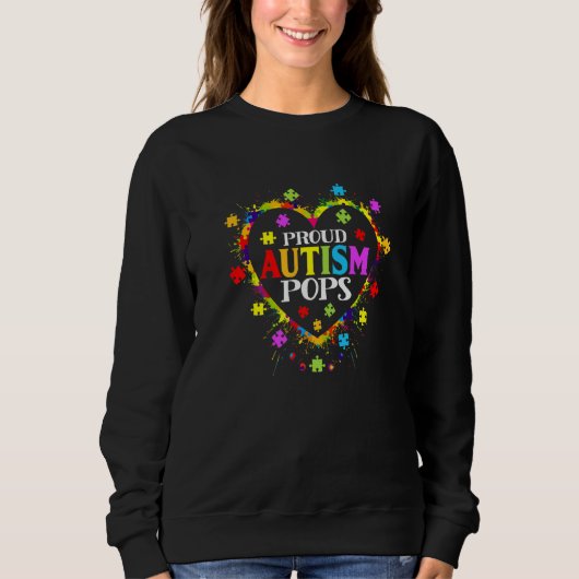 Cute Love Heart Proud Autism Poppen Autisme Awaren Trui (Voorkant)