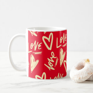 Cute Love Hearts Valentijnsdag Koffiemok