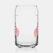 Cute Love Message Owl Custom Wedding Blikvorm Glas (Links)