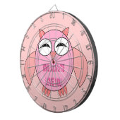 Cute Love Message Owl Dart Board Dartbord (Voorkant Rechts)