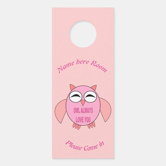 Cute Love Message Owl Personalized (Voorkant)