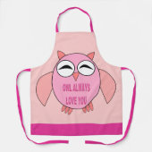Cute Love Message Owl Schort (Voorkant)