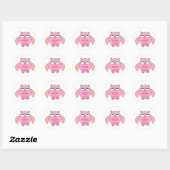 Cute Love Message Owl Stickers (Vel)