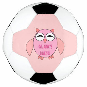 Cute Love Message Owl Voetbal