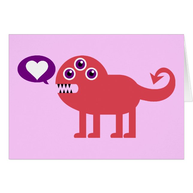Cute Love Monster (Voorkant Horizontaal)