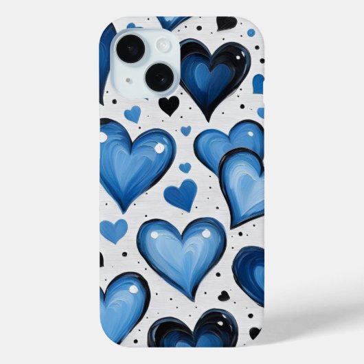 Cute Love Pattern iPhone Cover (Achterkant)