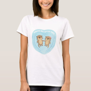 Cute Love Pun Humor Je bent mijn Otter Half T-shirt