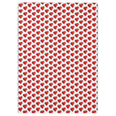 Cute Love Red Hearts Clipboard  Klembord (Achterkant)