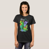 Cute Love Texas Blooming Cactus Flowers T-shirt (Voorkant volledig)