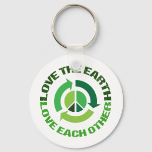 Cute Love the Earth Environmental Activist Sleutelhanger