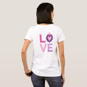 Cute Love Typography T-Shirt (Achterkant volledig)