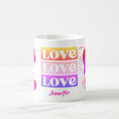 Cute Love Valentines Day Mug personnalisé (Centre)
