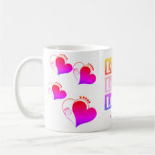Cute Love Valentines Day Mug personnalisé (Gauche)