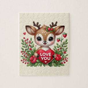 Cute love you herten legpuzzel