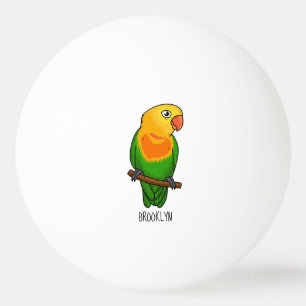 Cute lovebird cartoon parrot pingpongballen