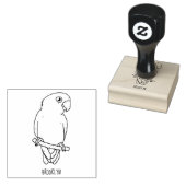 Cute lovebird cartoon parrot 	rubberstempel (Gestempeld)