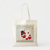 Cute Lovebug on a Mission Ladybug Gnome Tote Bag (Voorkant)