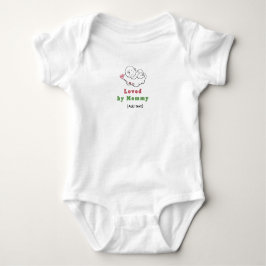 Cute "Loved by Mommy" Mother and Baby Romper