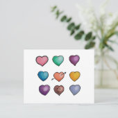 Cute Lovehararts Briefkaart (Staand voorkant)