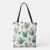 Cute Lovely Cactus Succulent Bag Tote Bag (Achterkant)