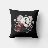 Cute lovely little mouse ready for Halloween Kussen (Voorkant)