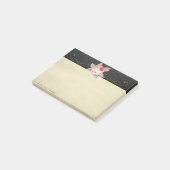 Cute Lovely Stijlvol Roos Post-it® Notes (Schuin)