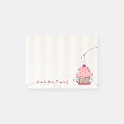Cute Lovely Stylish Girly, Cupcake Post-it® Notes (Voorkant)