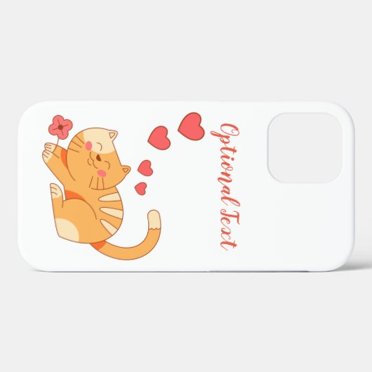 Cute Loving Oranje Tabby Kitten Case-Mate iPhone Case (Achterkant (horizontaal))