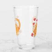 Cute Loving Oranje Tabby Kitten Glas (Links)