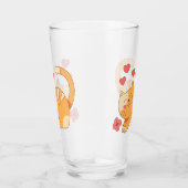 Cute Loving Oranje Tabby Kitten Glas (Rechts)