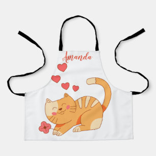 Cute Loving Oranje Tabby Kitten Schort