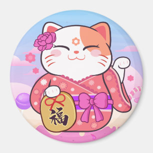 Cute Lucky Cat Magnet Magneet