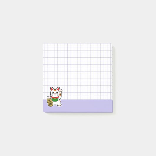 Cute Lucky Cat Post-it® Notes (Voorkant)