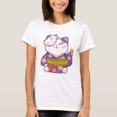 Cute Lucky Cat T-shirt (Voorkant)