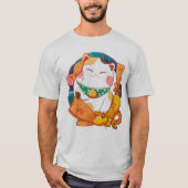 Cute Lucky Cat T-shirt (Voorkant)