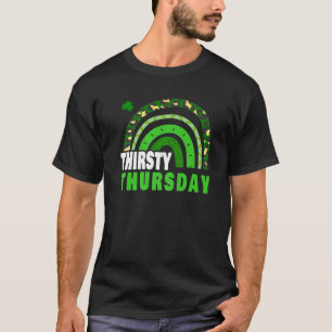Cute Lucky Rainbow Dorsty Donderdag Happy St Patri T-shirt