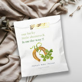 Cute Lucky Shamrock St Patrick's Day Baby shower Bedankzakje