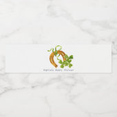 Cute Lucky Shamrock St Patrick's Day Baby shower Waterfles Etiket