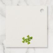 Cute Lucky Shamrock St Patrick's Day Kinderen Birt Bedankjes Labels (Achterkant)