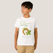 Cute Lucky Shamrock St Patrick's Day Kinderen Birt T-shirt (Voorkant volledig)
