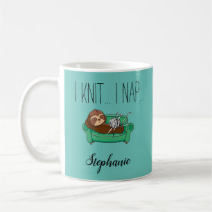 Cute Luiaard Breiwerk Koffiemok Cadeau