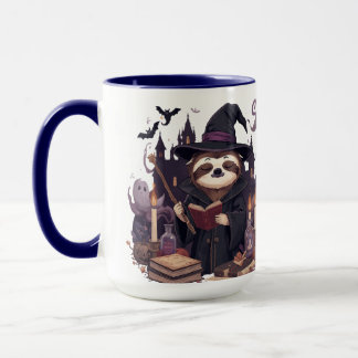 Cute Luiaard Donkere Magie Academie Halloween Mok