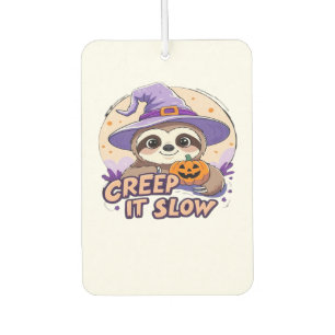Cute Luiaard Halloween Shirt � Funny Creep It Slow Luchtverfrisser