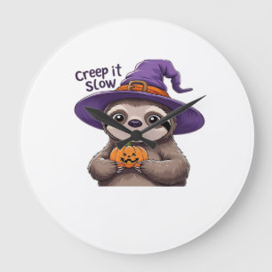 Cute Luiaard Heks Halloween T-shirt � Kruip het la Grote Klok