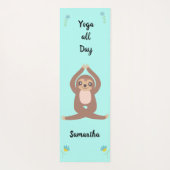 Cute Luiaard Yoga de hele dag (beide zijden) Perso Yogamat (Achterkant)