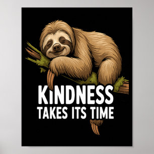 Cute luiaardontwerp voor luiaardliefhebber en luia poster