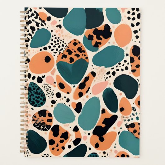 Cute Luipaard Dierprint Planner (Voorkant)