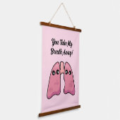 Cute Lungs - Human Biology Hangend Wandkleed (Gebogen)