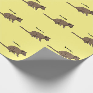 Cute luwak civet cartoon cadeaupapier